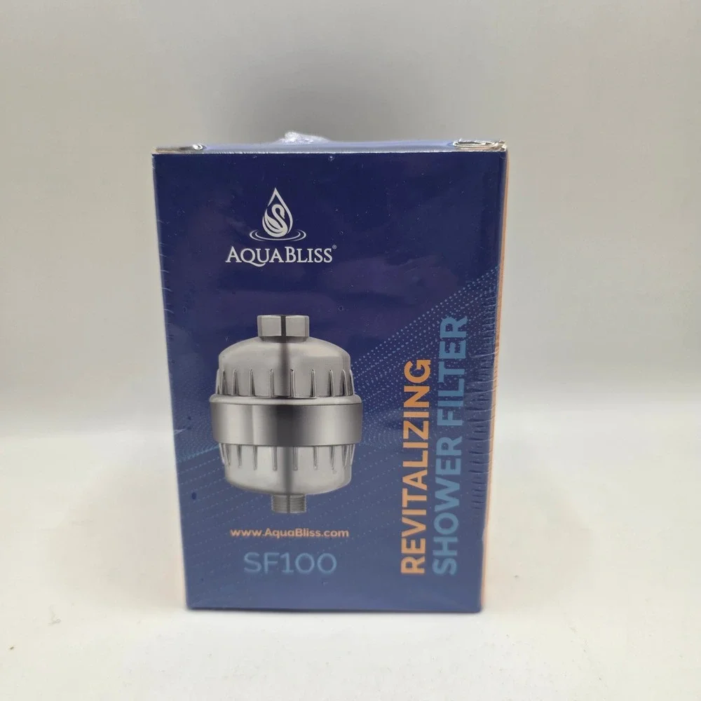 AquaBliss SF100 Shower Filter Chrome Multi-Stage Revitalizing New Water Purifier